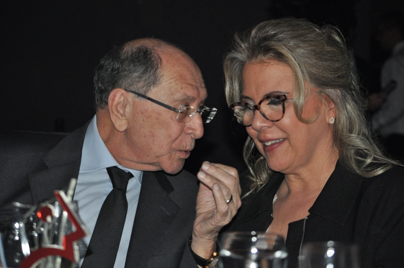 Silvério e sua espoa, Rose, na festa do Prêmio Comunique-se em 26 de setembro de 2017, no Tom Brasil, em São Paulo. Foto: Marcos Júnior Micheletti/Portal TT