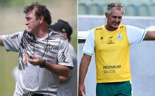 Cuca e Lisca se encontram neste domingo. Fotos: Pedro Souza e Mourão Panda