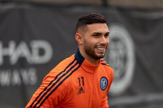 Castellanos, do NY City, ficou mais distante do Verdão. Foto: Instagram/Reprodução