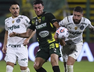 Verdão terá a vantagem do empate no duelo de volta. Foto: Conmebol