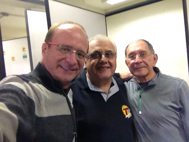 Da esquerda para a direita, Rogério Assis, Antônio Édson e José Silvério. Rogério Assis