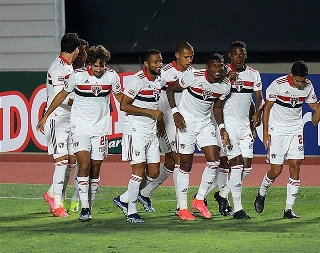Tricolor fez 5 a 1 sobre o Azulão e venceu sem complicações. Foto: Twitter/São Paulo