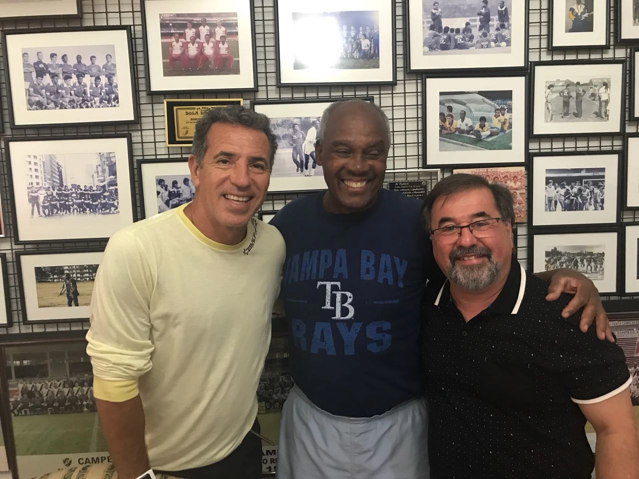 Reunião só com feras do futebol, Careca, Bebeto de Oliveira e Marco Aurélio Cunha