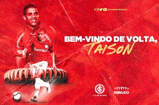 Atacante assinou vínculo de dois anos com o Inter. Foto: Divulgação