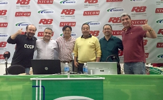 Nicom, a empresa de material para construção de Hiroshi Shimuta, recebeu o "Na Geral" da Rádio Bandeirantes em grande evento promovido pela Amanco