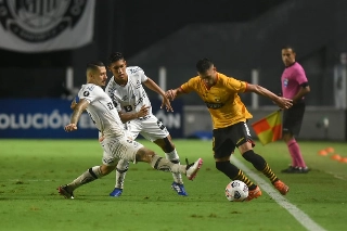 Peixe estreou perdendo por 2 a 0 diante do Barcelona-EQU. Foto: Ivan Storti/Santos FC