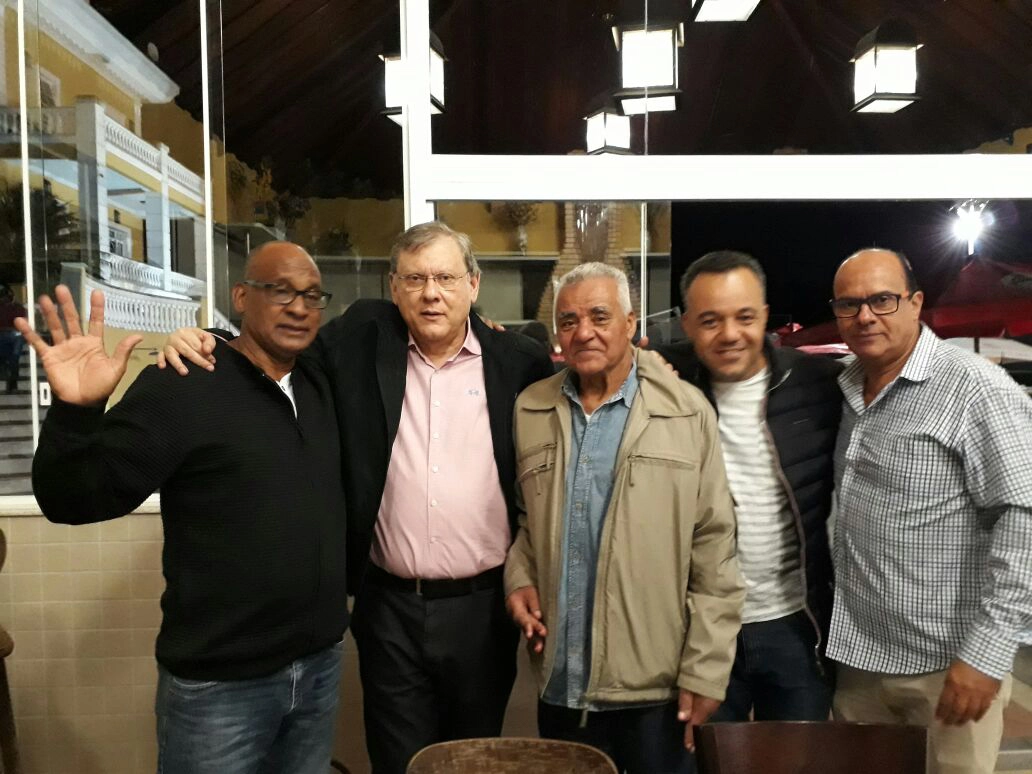 Azeitona, Milton Neves, Paulo Caveira, Rodrigo Caveirinha e Aloisio Mathias