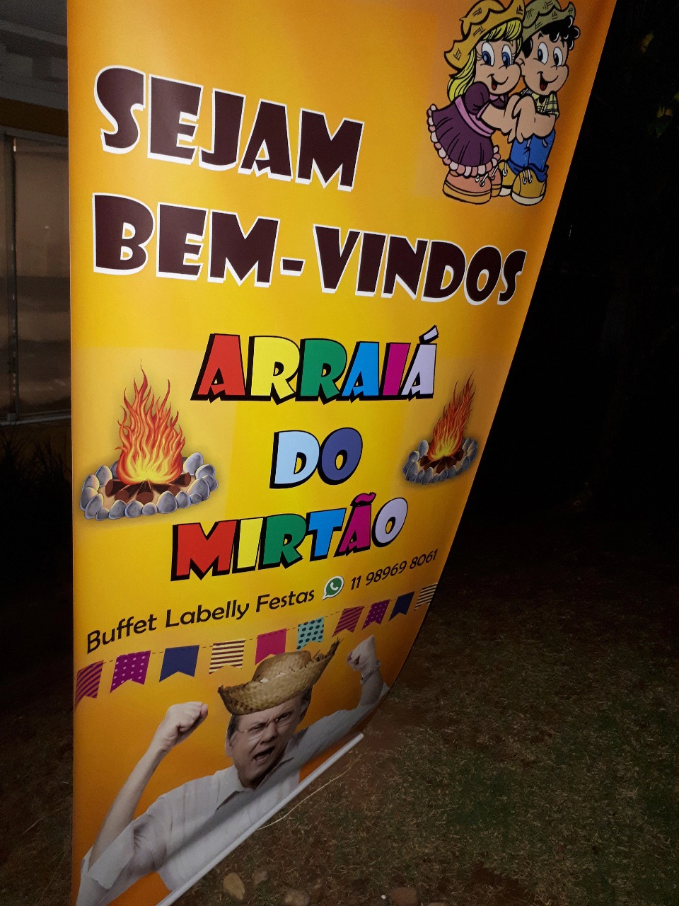 Banner da festa