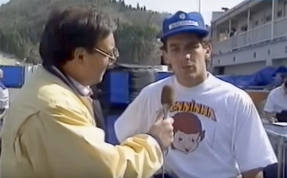 Piloto brasileiro falou à RTP sobre os problemas da FW16 em 16 de abril de 1994. Foto: Reprodução/YouTube