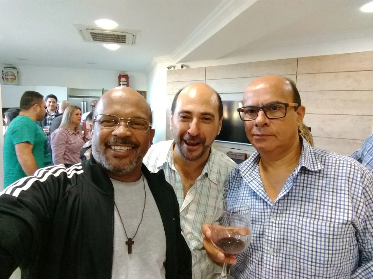 Darli Guicciardi, Cássio Carrasco e Alóisio Mathias