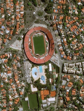 São Paulo aproveita parada da Copa América para promover reformulação. Foto: Pléiades, © Cnes, Distribuição Airbus DS/Via UOL