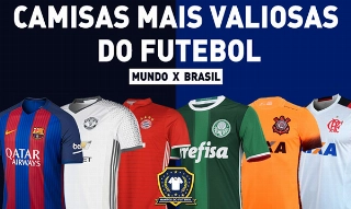 Confira o quadro comparativo que mostra os maiores contratos celebrados no exterior e os maiores feitos no Brasil, somando fornecedoras e patrocinadores