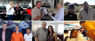 O esporte a motor sempre teve espaço nas tribunas do jornalista