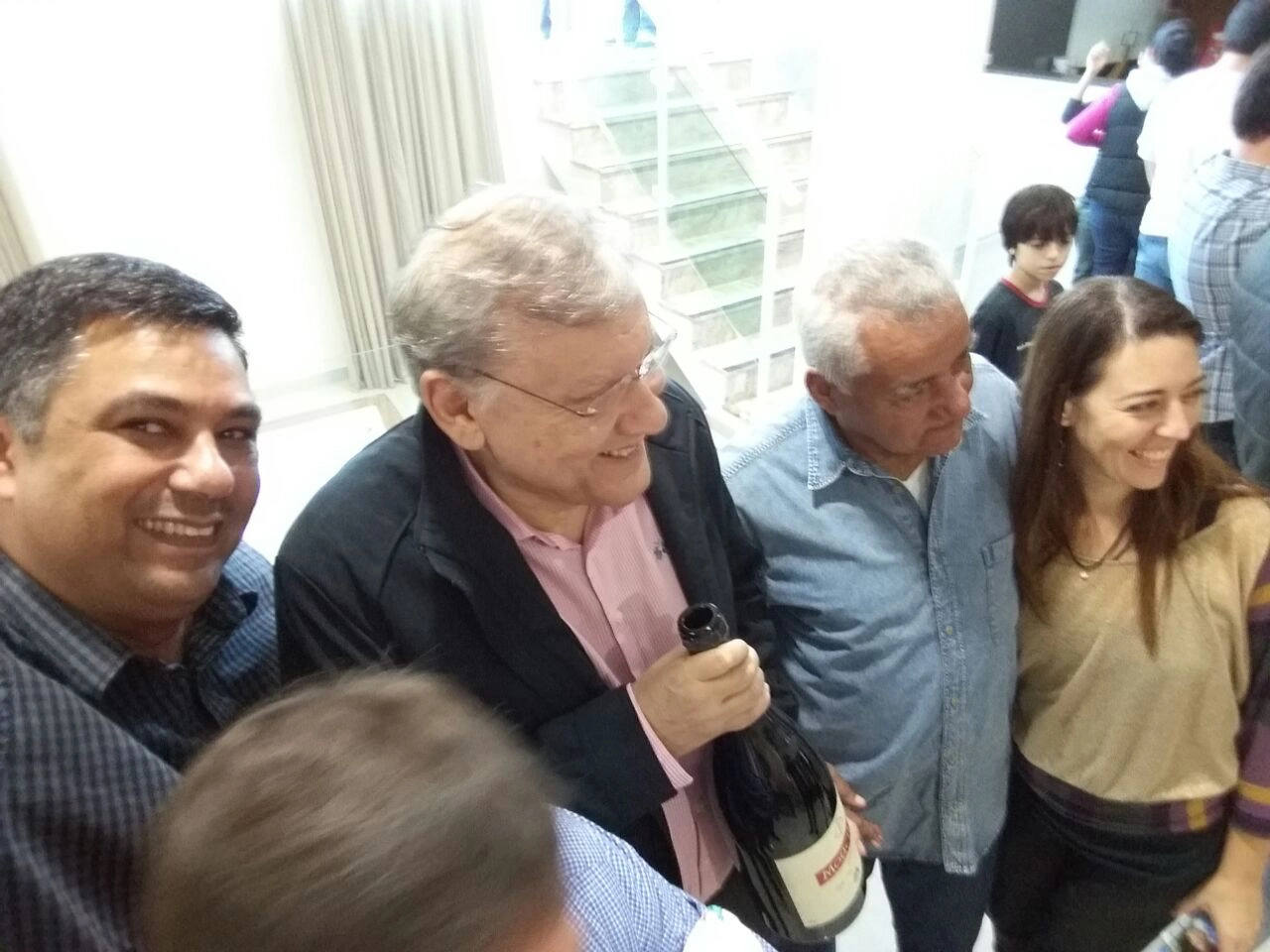 Luis Carlos Tcherneo, Milton Neves, Paulo Caveira e Alessandra Jarussi