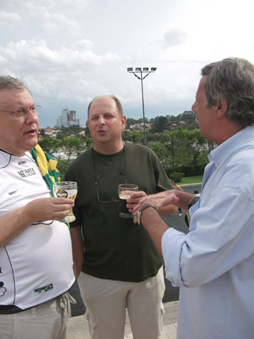 Milton Neves, Nivaldo de Cilo e Luíz Carlos Galter. Foto enviada por Aristeu Kodama