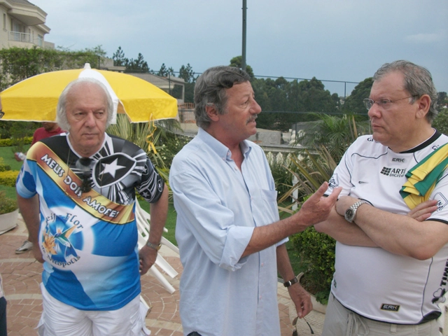 Jaimão, Luíz Carlos Galter e Milton Neves. Foto enviada por Aristeu Kodama