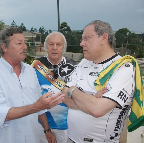 Luíz Carlos Galter, Jaimão e Milton Neves. Foto enviada por Aristeu Kodama