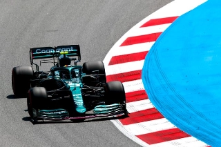 Alemão andou na frente de seu companheiro de equipe. Foto: Aston Martin F1