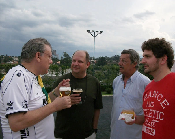 Milton Neves, Nivaldo de Cilo e Luíz Carlos Galter. Foto enviada por Aristeu Kodama