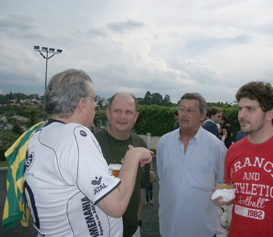 Milton Neves, Nivaldo de Cilo e Luíz Carlos Galter. Foto enviada por Aristeu Kodama