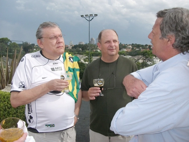 Milton Neves, Nivaldo de Cilo e Luíz Carlos Galter. Foto enviada por Aristeu Kodama
