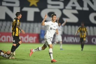 Gabriel Pirani destacou que os jogadores também não estão contentes com a situação da equipe. Foto: Ivan Storti/Santos FC