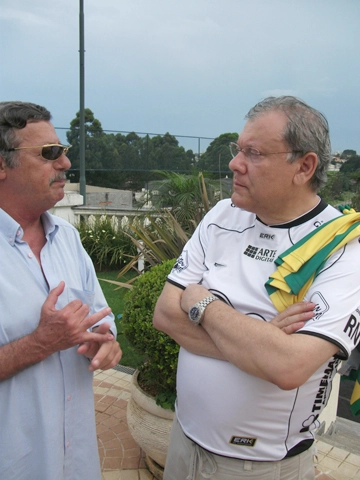 Luíz Carlos Galter e Milton Neves. Foto enviada por Aristeu Kodama