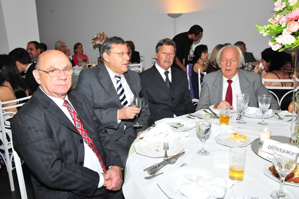 Da esquerda para a direita: Dino Sani, Milton Neves, Luíz Carlos Galter e Jairão