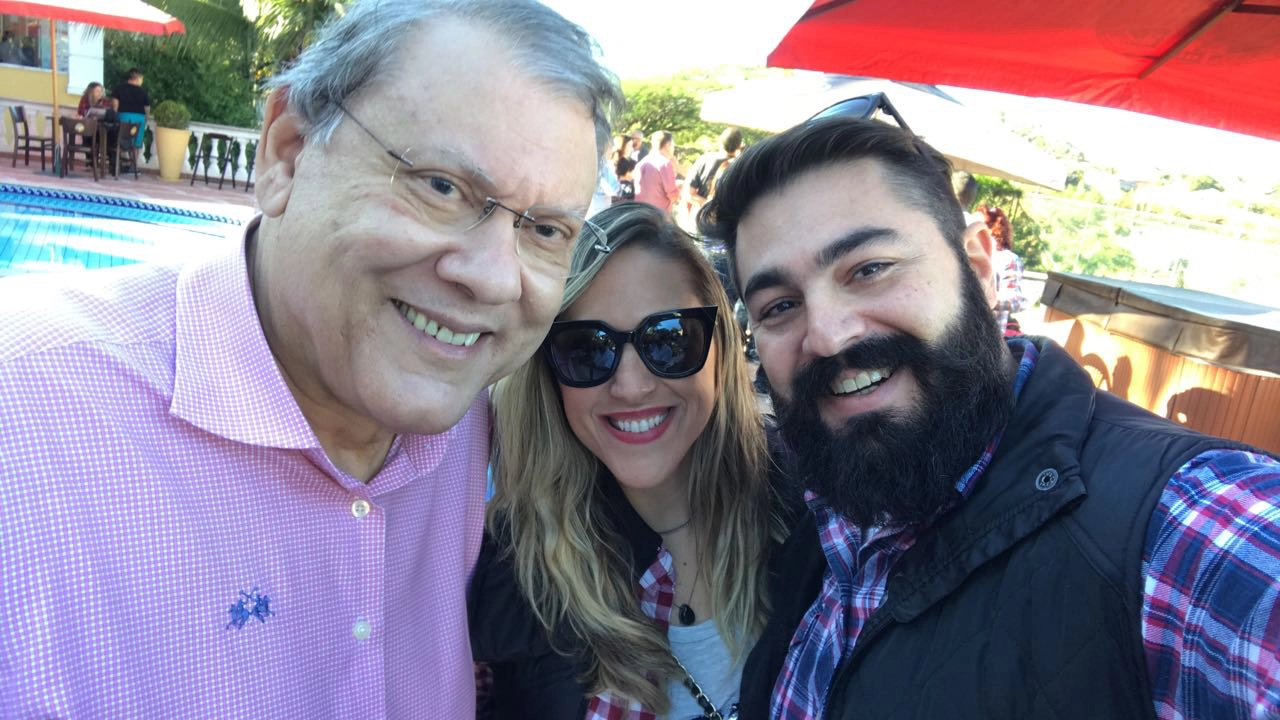 Milton Neves, Cristiane Porto e Alexandre Porto