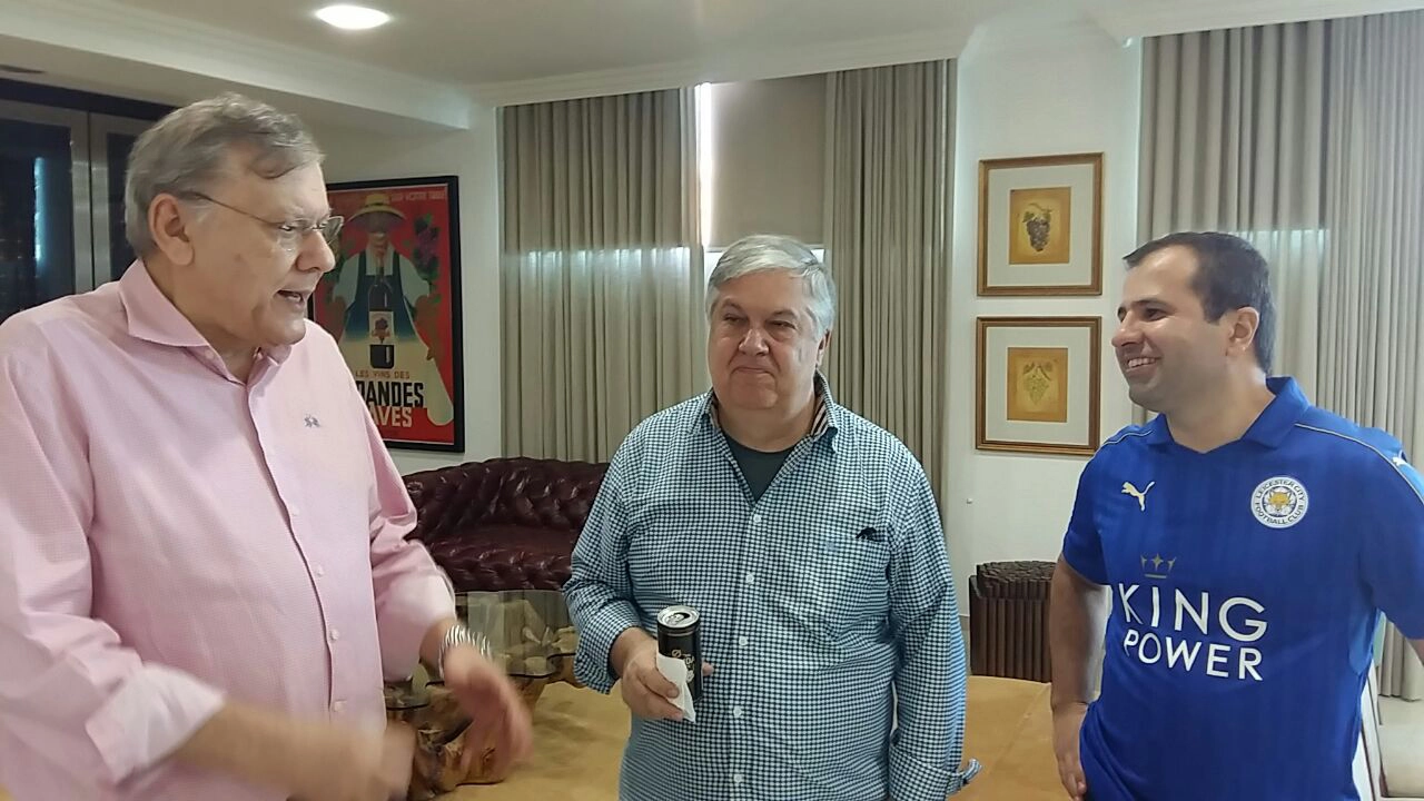 Milton Neves, Hélvio Borelli e Rodrigo Hidalgo