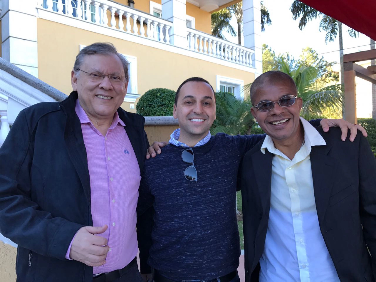 Milton Neves, Marc Tawil e Arthur Figueroa