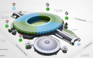  O setor Sul teve todos os 21.500 ingressos vendidos ou reservados, mas ainda restam entradas dos setores Oeste e Leste.
