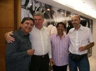 Da esquerda para a direita: S&eacute;rgio Barbalho, Edemar Annuseck, Waldo Braga e M&aacute;rio I&oacute;rio