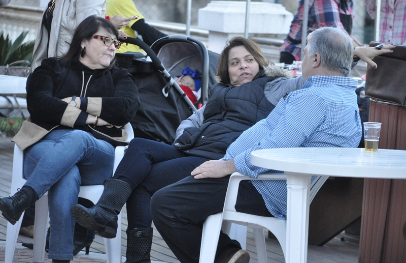 Cláudia Fioretti, Renata Perobelli e Hélvio Borelli