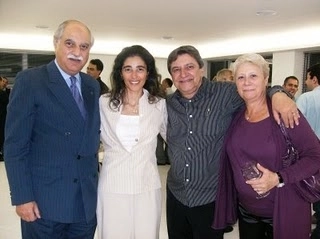 Da esquerda para a direita: S&eacute;rgio Barbour, Al&ecirc;, S&eacute;rgio Barbalho e Mara Barbalho