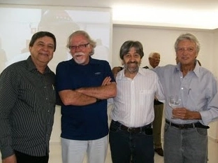Da esquerda para a direita: S&eacute;rgio Barbalho, Fl&aacute;vio Bellini, Tim Teixeira e Odayr Baptista