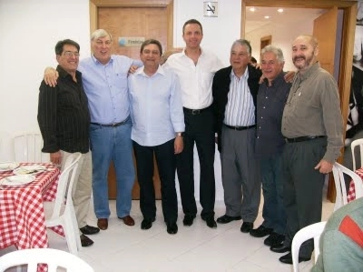 Da esquerda para a direita: Waldo Braga, Fl&aacute;vio Adauto, S&eacute;rgio Barbalho, Ricardo Capriotti, Carlos Inaba, Otac&iacute;lio do Carmo e Alberto Sim&otilde;es