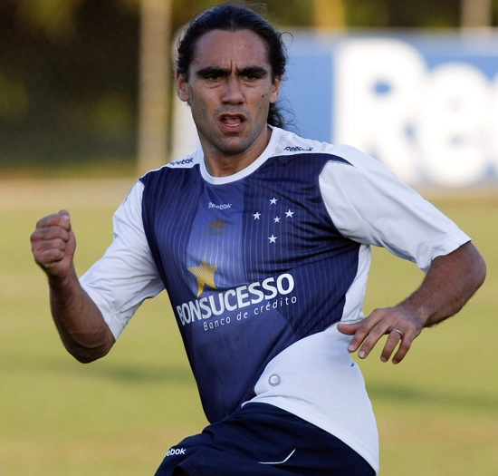 Veja Sorín em treino do Cruzeiro. <i>Foto: Vipcomm</i>