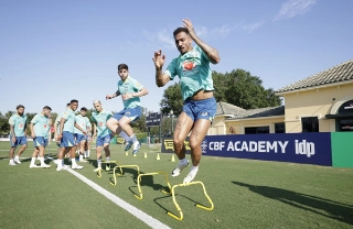 Treinamento do time brasileiro nos Estados Unidos. Foto: Rafael Ribeiro/CBF