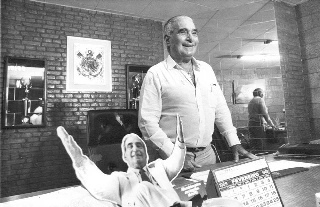 Em 1989, na sala da presidência corintiana, no Parque São Jorge. Foto: Divulgação