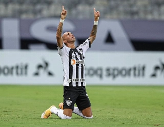 Atacante atleticano se despediu do clube e está livre no mercado. Foto: Pedro Souza/Atlético