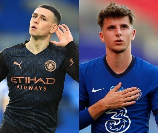 Phil Foden e Mason Mount são algumas das grandes esperanças e City e Chelsea. Foto: Facebook/Reprodução