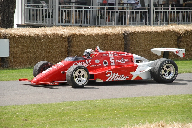 O March 85C, projeto vencedor de Adrian Newey nos anos 80 durante exibição no Festival de Goodwood, na Inglaterra. Foto: Divulgação