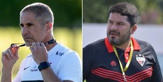 Confronto acontece em Itaquera. Fotos: Rodrigo Coca (Corinthians) e Paulo Marcos (Atlético-GO)