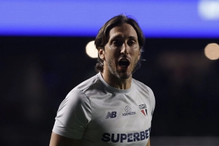 O treinador tricolor Luis Zubeldía. Foto: Rubens Chiri/SPFC