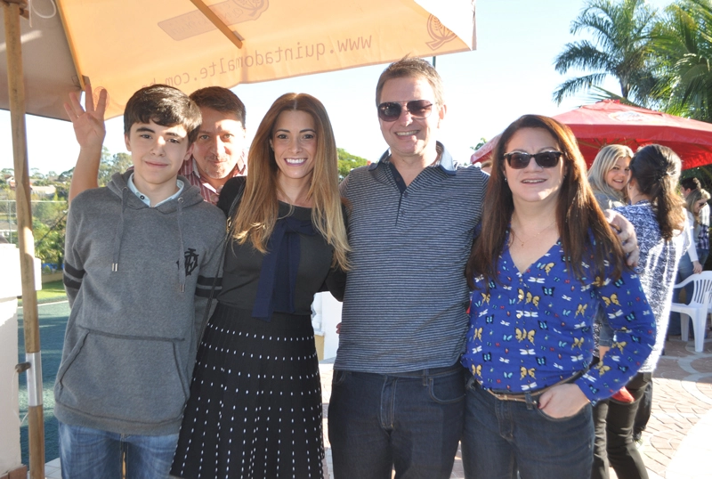 Lucas Allabi, Andrea Allabi, Marcos Rosendo e Walquiria Rosendo