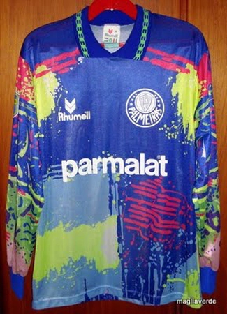 Camisa colorida, usada por S&eacute;rgio na campanha do Campeonato Paulista de 1993