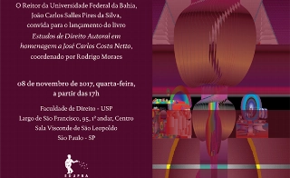 Reitor da UFBA lança o livro "Estudos de Direito Autoral" em homenagem ao advogado José Carlos Costa Netto