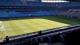 Imagem mostra gramado da Arena um dia depois de Qatar x Argentina. Foto: Reprodução