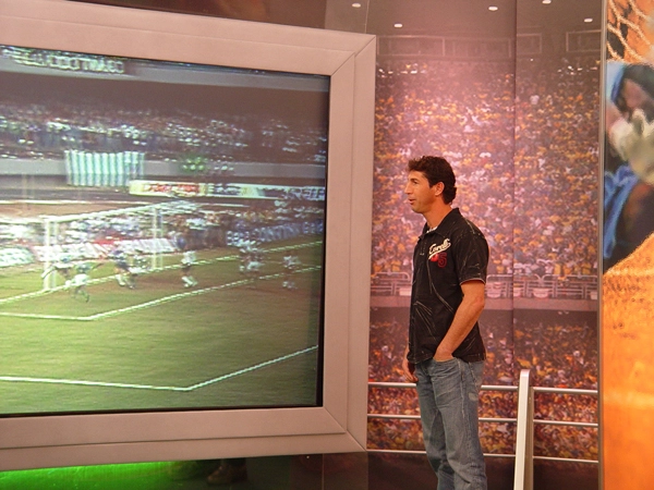No TT realizado em julho de 2008, S&eacute;rgio assiste, no tel&atilde;o, o jogo que defendeu o Palmeiras na final do Paulist&atilde;o de 1993, quando sua equipe bateu o Corinthians por 4 a 0 e acabou com uma fila de 17 anos sem t&iacute;tulos